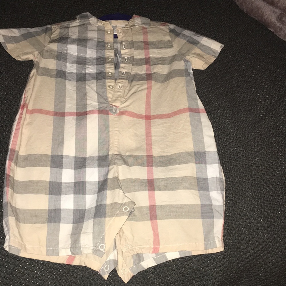 Kids Burberry one piece (onesie) shorts
